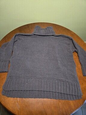 Aerie Gray Sweater Turtle Neck Small Soft Oversized